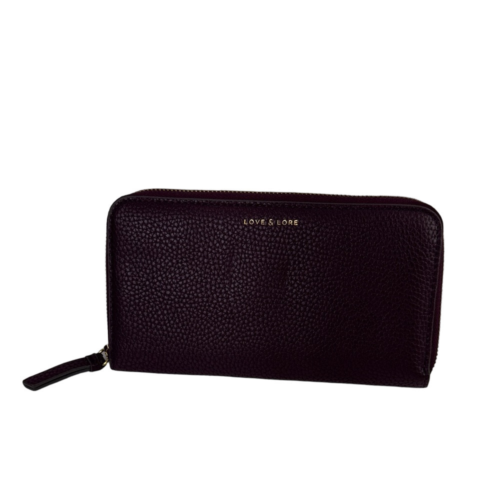 Love & Lore Maroon Vegan Wallet